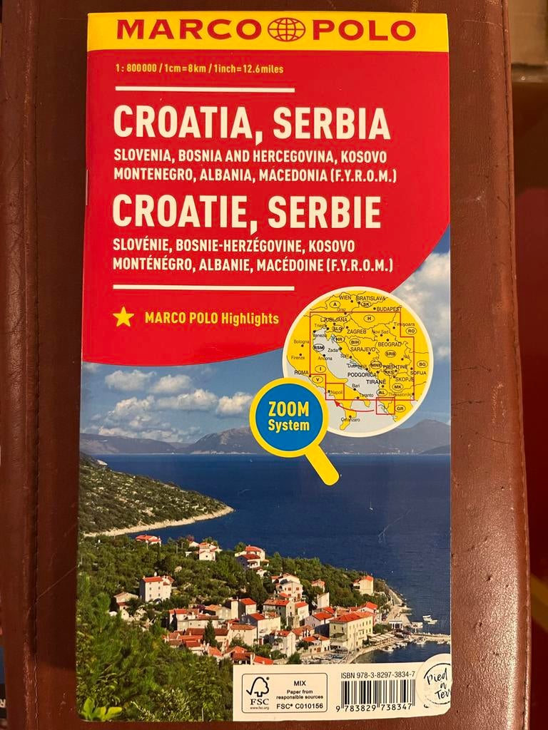 Marco Polo Wegenkaart Kroatië, Servië e.a. (1cm=8km), Boeken, Ophalen, Nieuw, Marco Polo, Europa