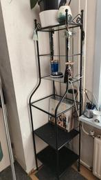 Kast ,kastje,IKEA Rönnskär badkamerrekken in zwart metaal, Ophalen, Zo goed als nieuw