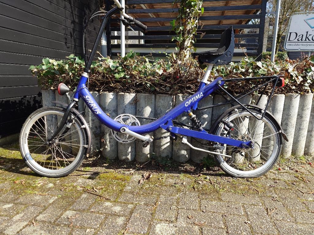 zitfiets uniek model, Fietsen en Brommers, Fietsen | Cruisers en Lowriders, Gebruikt, Overige typen, Aluminium, Ophalen