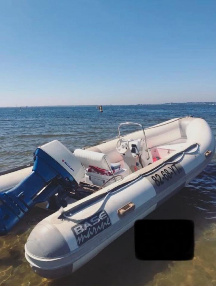 Basemarine Rib - Compleet met trailer en reddingsvesten, Watersport en Boten, Rubberboten, Gebruikt, Overige merken, Overige materialen