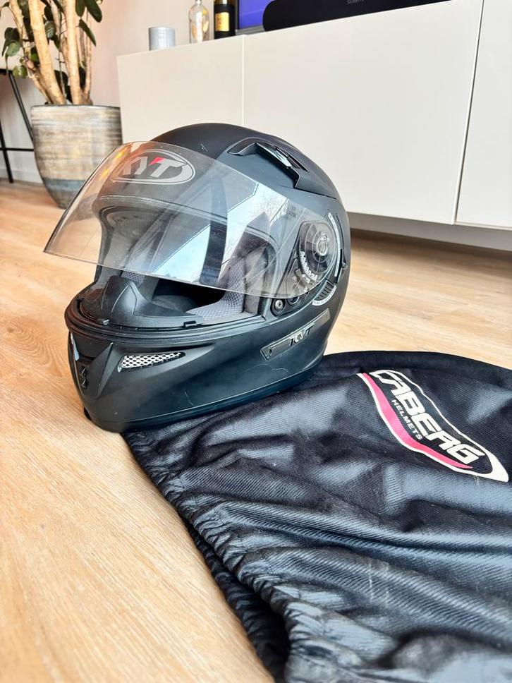 Motorhelm KYT Venom - Zo goed als nieuw, Motoren, Kleding | Motorhelmen, Heren, Integraalhelm, Overige merken, Tweedehands, Ophalen of Verzenden