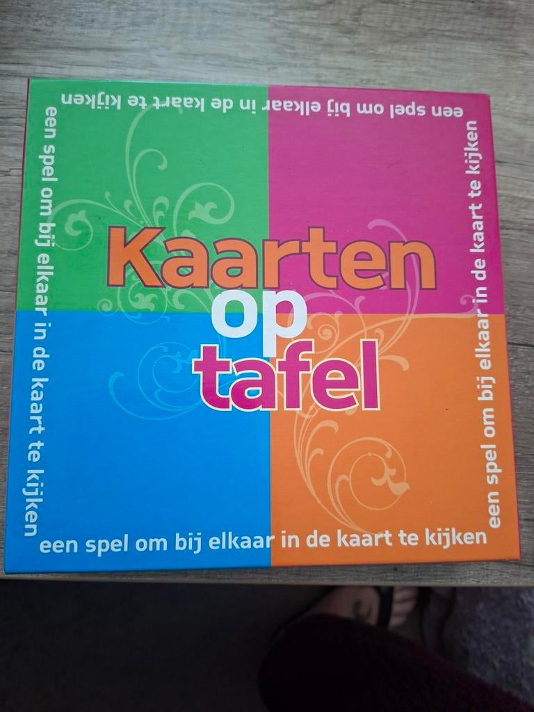 Kaarten op tafel spel, Ophalen of Verzenden
