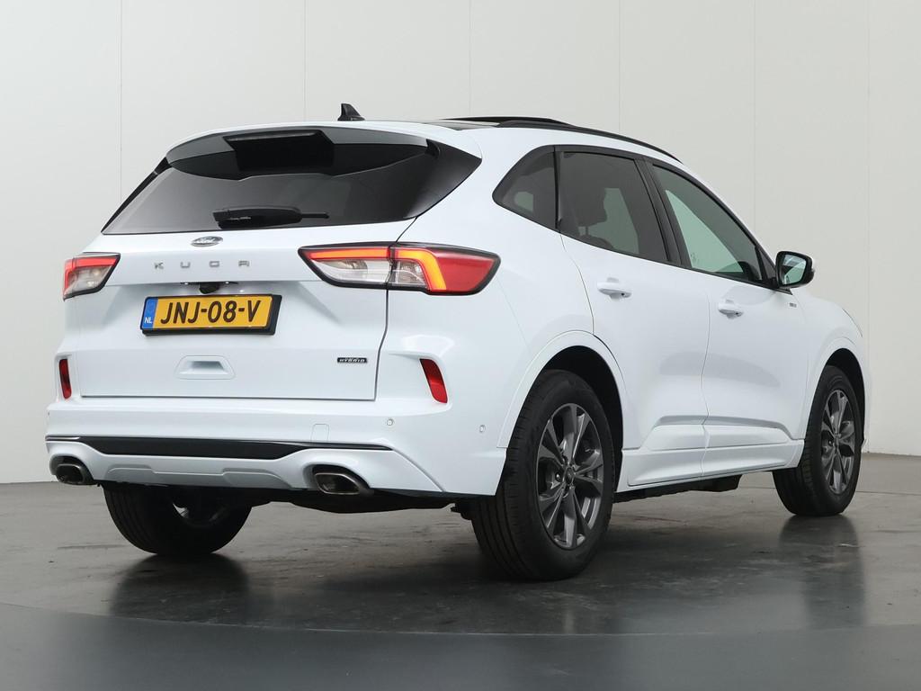 Ford Kuga 2.5 PHEV ST-Line X | Panoramadak | Elekt. Trekhaak, Gebruikt, 4 cilinders, Verwarming stoelen achter, Wit