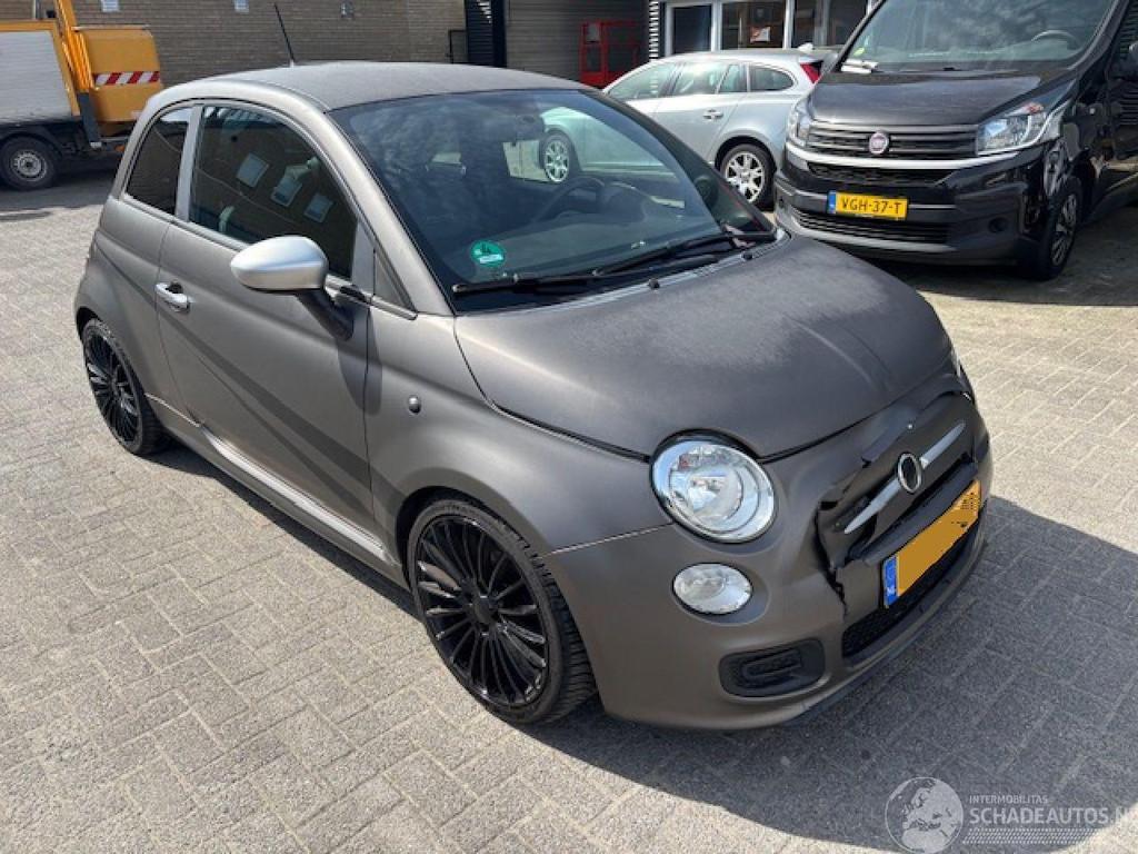Fiat 500 0.9 Twinair Sport airco NAP (bj 2014), Overige carrosserieën, Handgeschakeld, Zilver of Grijs, Fiat