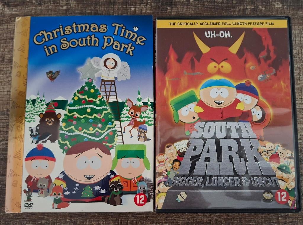 South Park DVD's: Bigger, Longer & Uncut + Christmas Time, Vanaf 12 jaar, Ophalen of Verzenden, Gebruikt, Overige genres