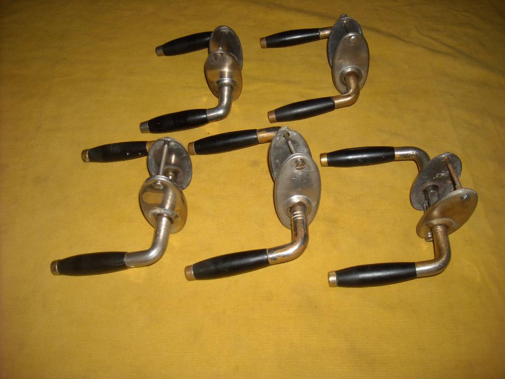 oude deurklinken kruk deur jaren 30 grepen deurkruk klink, Ophalen of Verzenden