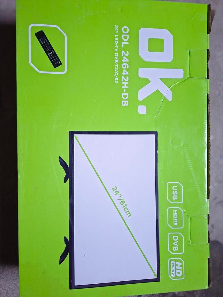Nieuwe OK TV 24 inch, Audio, Tv en Foto, Televisies, Ophalen of Verzenden