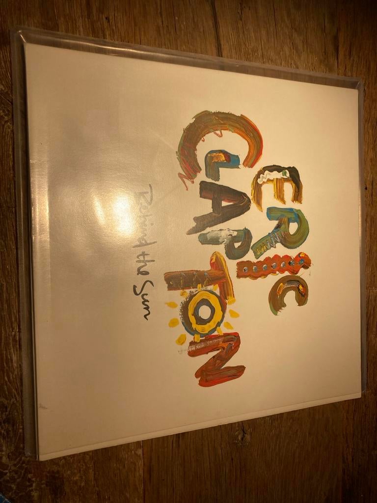 LP Eric Clapton - Behind the Sun, Cd's en Dvd's, Vinyl | Rock, Gebruikt, Poprock, 12 inch, Ophalen of Verzenden