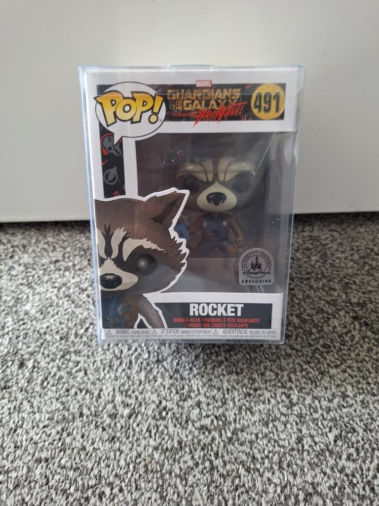 Funko Pop! Rocket 491 Disneyland Exclusief - Guardians, Verzamelen, Ophalen of Verzenden, Zo goed als nieuw