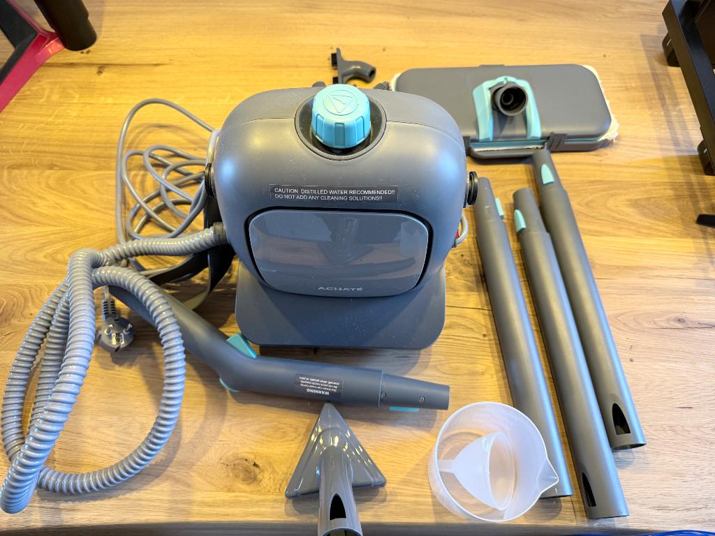 Achaté Steam Cleaner PRO stoomreiniger compleet, Ophalen, Zo goed als nieuw, Stoomreiniger