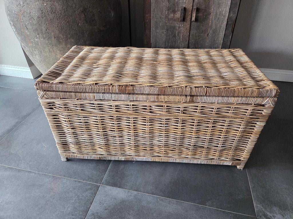 Opbergmand rotan zeer stevige kwaliteit!, Huis en Inrichting, Woonaccessoires | Kisten, Ophalen, Minder dan 50 cm, 50 tot 100 cm
