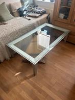 Moderne glazen salontafel - 140x80x40cm, Ophalen, Gebruikt, 100 tot 150 cm, 50 tot 100 cm