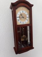 Jeka Eiken Wandklok Bim Bam Slagwerk Facet geslepen ruitjes, Ophalen, Zo goed als nieuw, Analoog, Wandklok