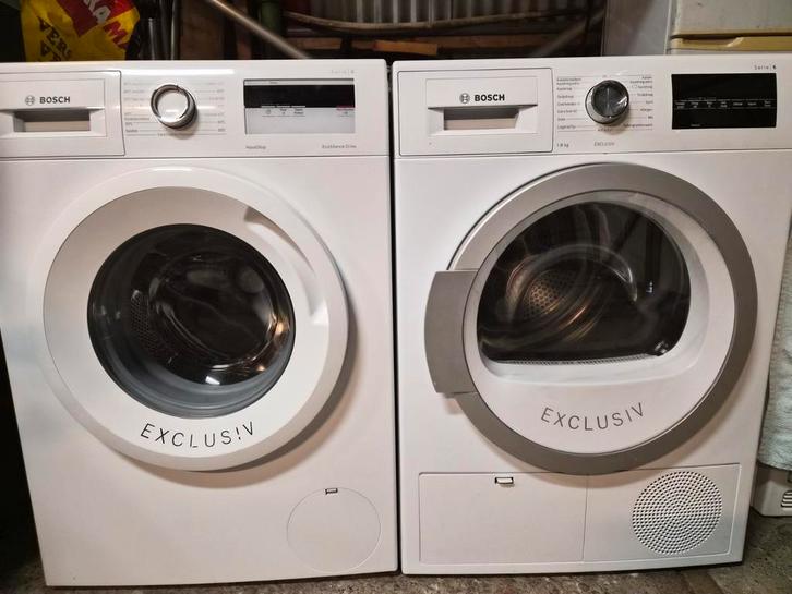 Mooie bosch set serie 6 wasdroger en serie 4 wasmachine, Witgoed en Apparatuur, Wasdrogers, Zo goed als nieuw, Condens, Voorlader
