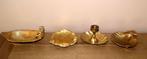 Mooi geelkoperen setje, Ophalen of Verzenden