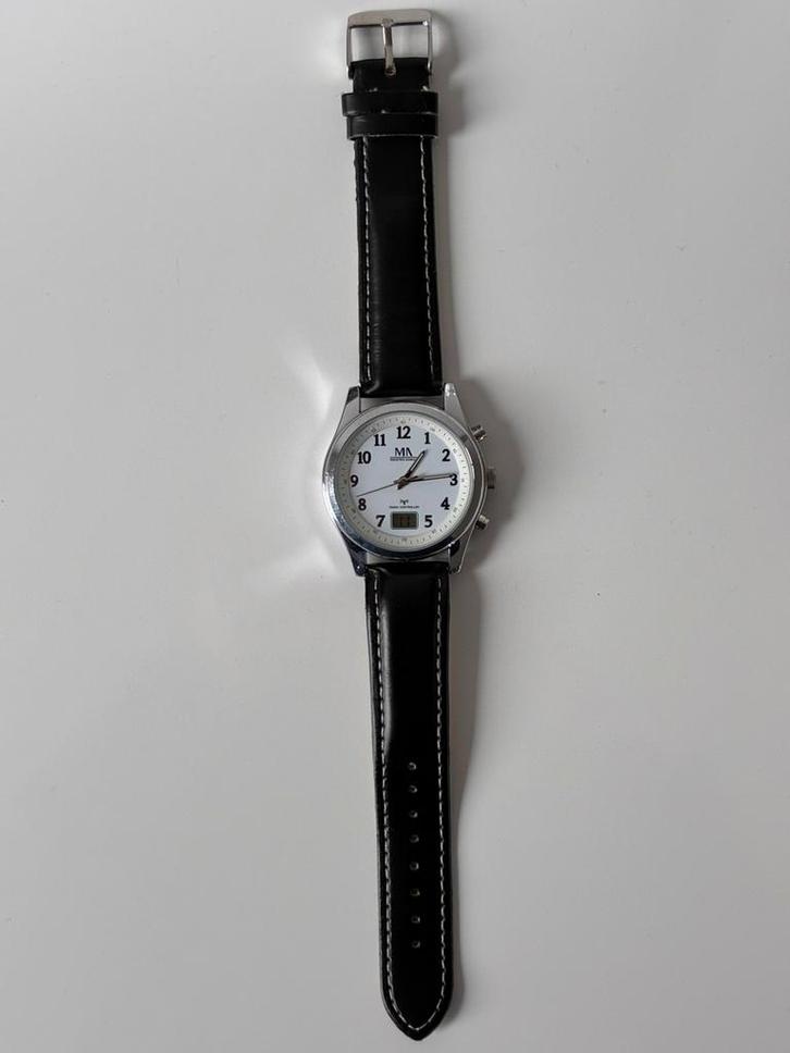 Meister Anker Herenhorloge Radio cotrolled  met Leren Band, Sieraden, Tassen en Uiterlijk, Horloges | Heren, Zo goed als nieuw