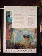 Hans de Bruijn affiche handgesigneerd, Antiek en Kunst, Verzenden