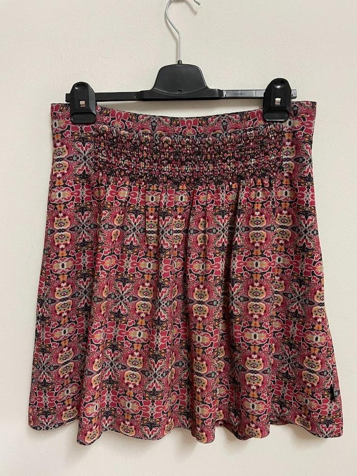 R45 - Fleurige Didi rok maat M (1), Kleding | Dames, Rokken, Zo goed als nieuw, Maat 38/40 (M), Onder de knie, Ophalen of Verzenden