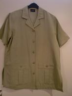 Blouse licht mosgroen van kleur met korte mouw merk Canda., Verzenden, Zo goed als nieuw, Maat 42/44 (L), Groen