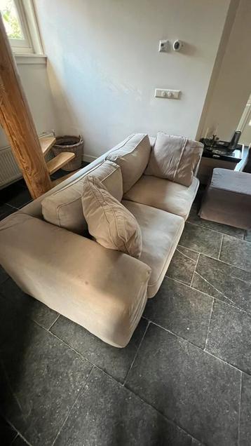 Oude Ikea bank, stoel, hocker en tafel met stoelen