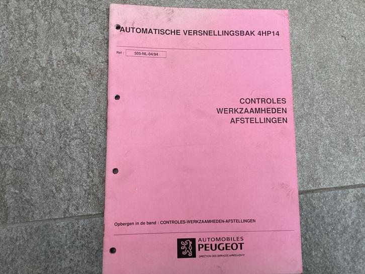 Peugeot 4HP14 Automaatbak Documentatie, Auto diversen, Handleidingen en Instructieboekjes, Ophalen of Verzenden