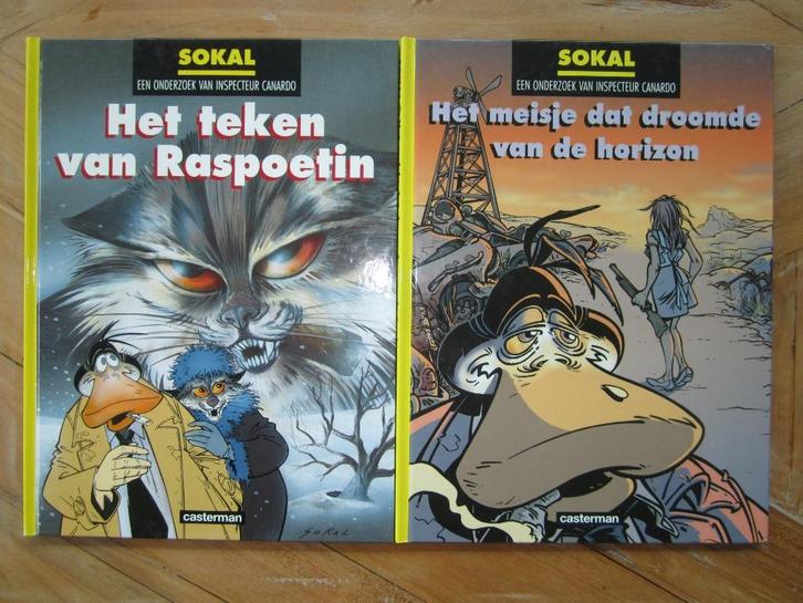 Inspecteur Canardo, 2 HC, Sokal, Het teken van Raspoetin, +, Boeken, Stripboeken, Zo goed als nieuw, Meerdere stripboeken, Ophalen of Verzenden
