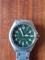 Pulsar Heren Polshorloge - Groene Wijzerplaat, Sieraden, Tassen en Uiterlijk, Horloges | Heren, Gebruikt, Staal, Polshorloge, Ophalen of Verzenden