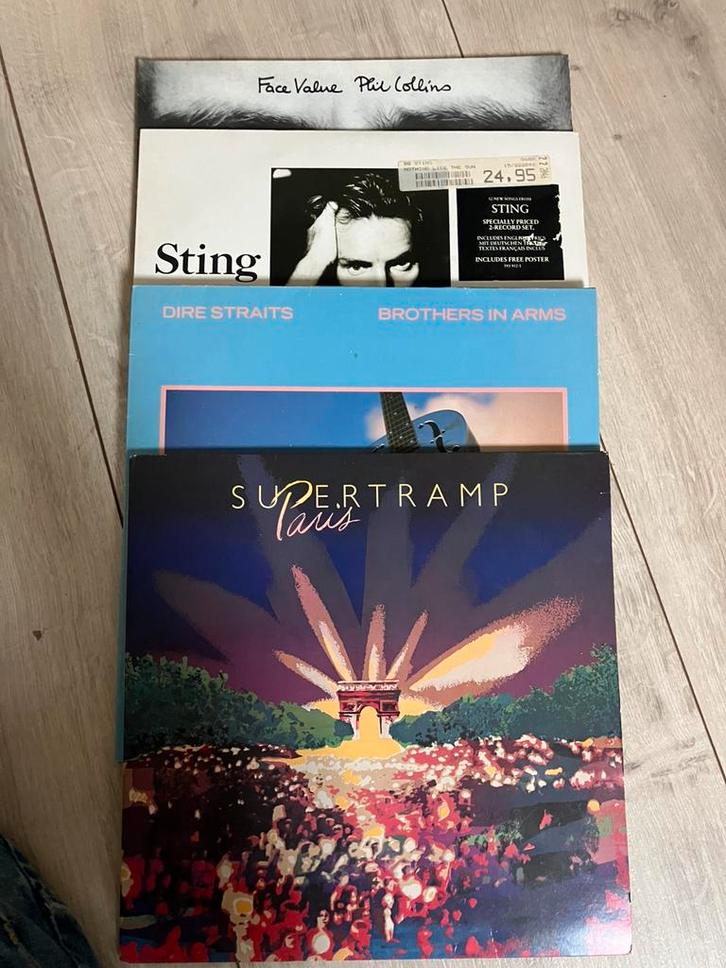 Lp’s oa supertramp, u2, dire straits, sting en colins, Cd's en Dvd's, Vinyl | Pop, Gebruikt, 1980 tot 2000, 12 inch, Ophalen of Verzenden
