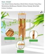 NIEUW! Bamboe houten windgong hangend 83 cm €6,99, Tuin en Terras, Ophalen of Verzenden, Nieuw