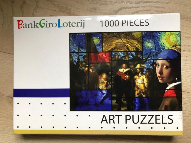 Nieuwe Art puzzel Nederlandse schilders 1000 stukjes, Hobby en Vrije tijd, Denksport en Puzzels, Nieuw, Legpuzzel, 500 t/m 1500 stukjes