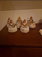 Porseleinen Beeldjes Dames met Instrumenten (5 stuks), Ophalen of Verzenden