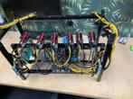 Mining rig / rack met voeding en moederbord, Ophalen, Gebruikt, Onbekend