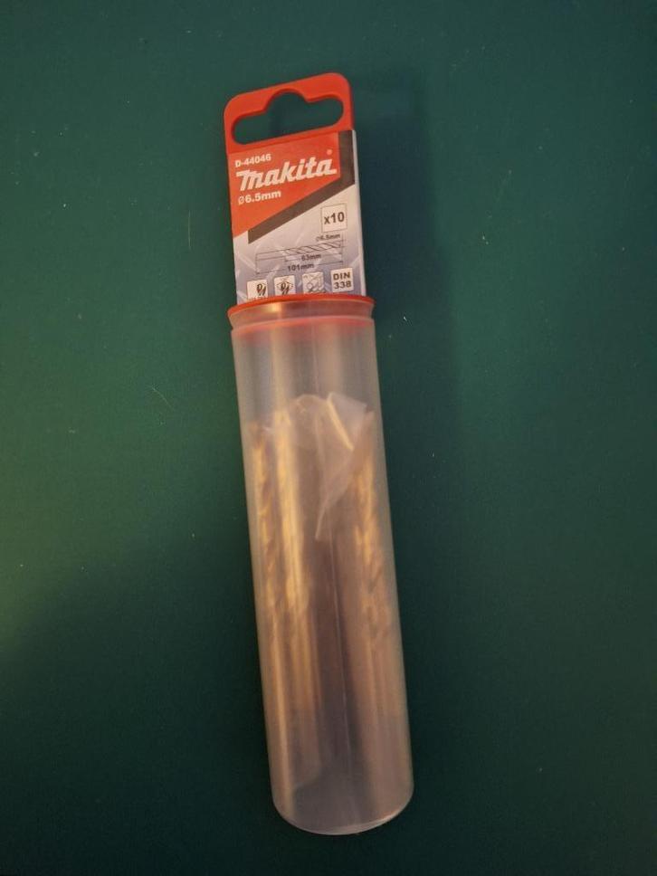 10 x Makita Metaalboor HSS 6.5 X 101mm, Doe-het-zelf en Verbouw, Gereedschap | Handgereedschap, Nieuw, Ophalen of Verzenden