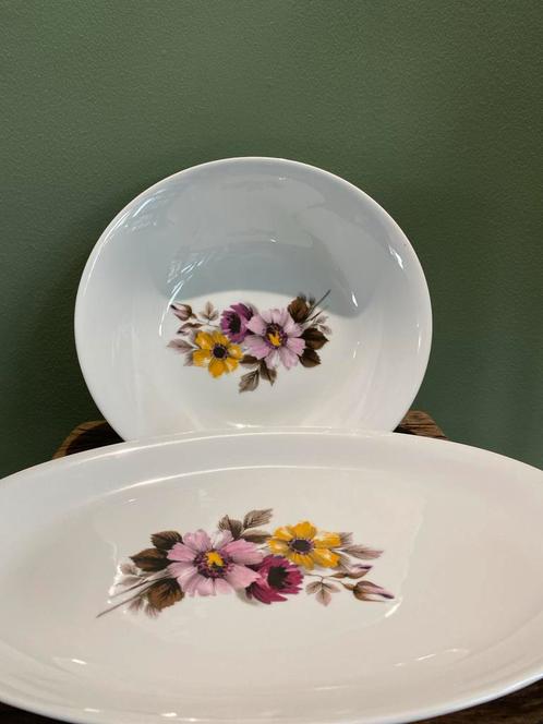 Bavaria Schalen Set Bloemmotief, Huis en Inrichting, Keuken | Servies, Gebruikt, Schaal of Schalen, Overige stijlen, Porselein