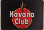Havana Club logo zwart reclamebord van metaal wandbord deco