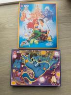Twee Puzzels, Disney Aladdin, Ophalen, Minder dan 500 stukjes, Zo goed als nieuw, Legpuzzel