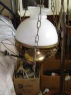 hangende koperen olie lamp, Antiek en Kunst, Ophalen of Verzenden