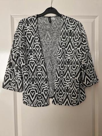 Vest zwart wit met print maat XS H&M Divided beschikbaar voor biedingen