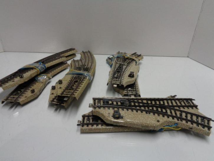 Marklin:  4x sets 5117 / 5140 Elec. wissels (H0), Hobby en Vrije tijd, Modeltreinen | H0, Gebruikt, Rails, Wisselstroom, Märklin