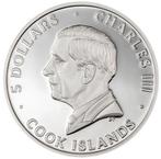 COOK ISLANDS 5 DOLLAR 2025 'PAUS FRANSISCUS', ZILVER AG 999,, Postzegels en Munten, Munten | Oceanië, Ophalen of Verzenden, Setje