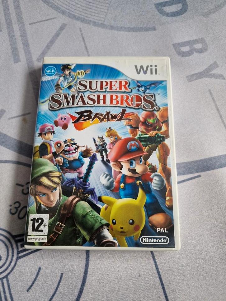 Super Smash Bros. Brawl, Spelcomputers en Games, Games | Nintendo Wii, Zo goed als nieuw, Vechten, 3 spelers of meer, Vanaf 12 jaar