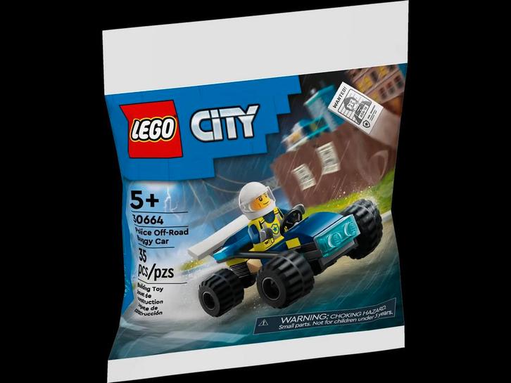 35% Korting op Lego City 30664 Politieterreinbuggy,, Kinderen en Baby's, Speelgoed | Duplo en Lego, Nieuw, Lego, Complete set