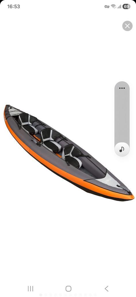 Itiwit Opblaasbare Kano - 3 personen, Watersport en Boten, Kano's, Zo goed als nieuw, Overige typen, Drie personen of meer, Ophalen
