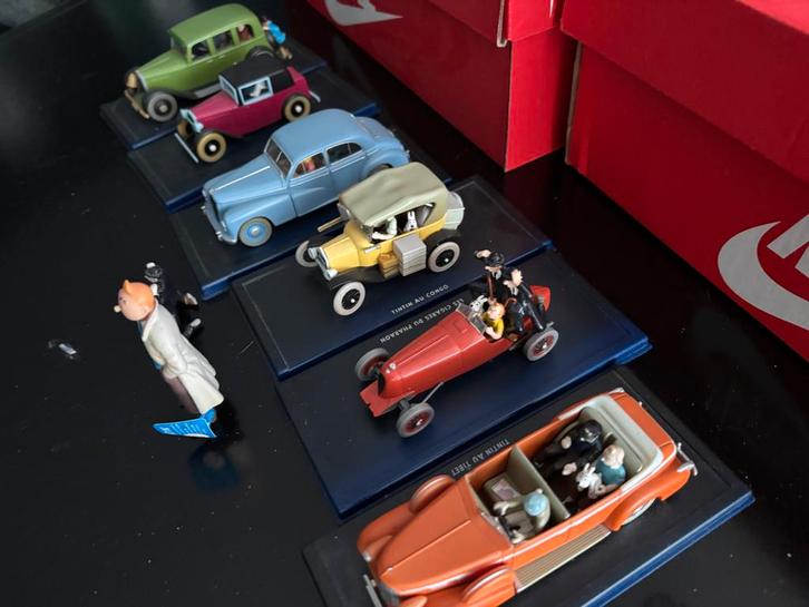 Collectie Hergé/Moulinsart  kuifje /Tintin Auto's, Hobby en Vrije tijd, Modelauto's | 1:43, Gebruikt, Auto, Overige merken, Ophalen of Verzenden