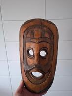 Afrikaans Houten Masker - Wanddecoratie, Ophalen of Verzenden