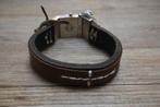 Buddha to Buddha Lederen armband met Zilveren sluiting 20CM, Sieraden, Tassen en Uiterlijk, Ophalen of Verzenden, Nieuw, Zwart