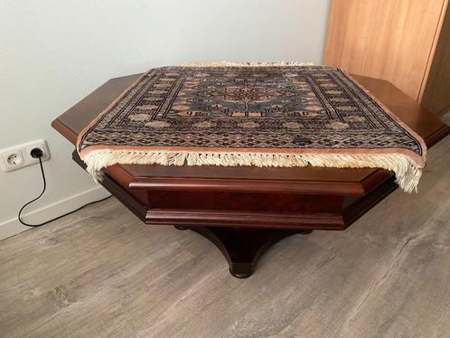 Houten tafel vintage stijl, Huis en Inrichting, Tafels | Salontafels, Gebruikt, Minder dan 50 cm, 50 tot 100 cm, Rechthoekig, Overige houtsoorten