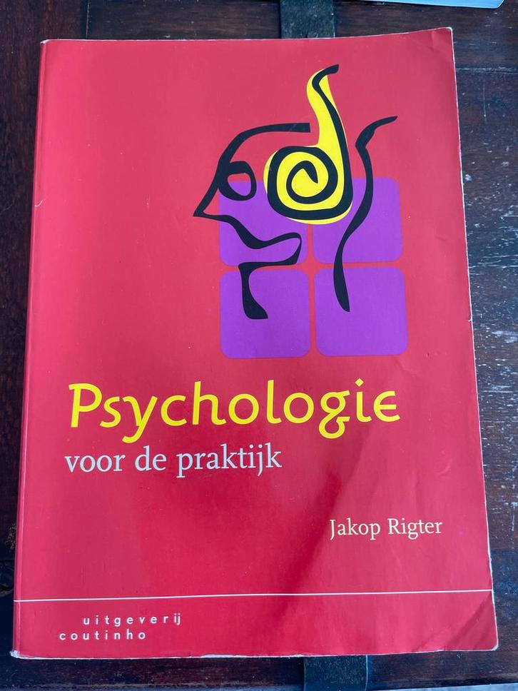 Psychologie voor de praktijk - Jakop Rigter, Boeken, Psychologie, Gelezen, Overige onderwerpen, Ophalen of Verzenden
