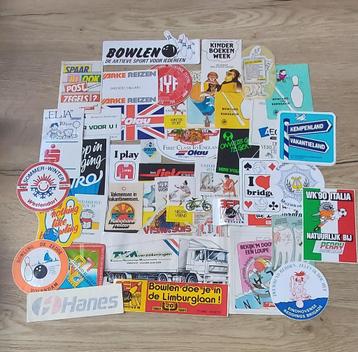 50 Vintage Stickers Diversen. beschikbaar voor biedingen