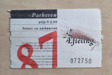 480) ORIGINELE PARKEERBON DE EFTELING KAATSHEUVEL  beschikbaar voor biedingen